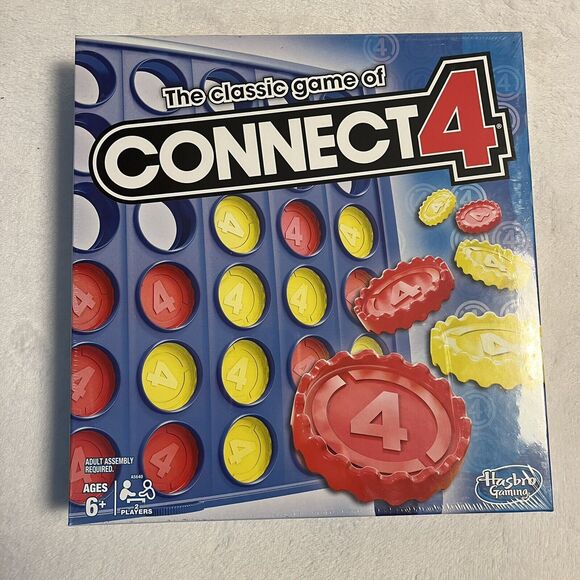 Connect 4 Classic Grid, 4 in a Row Game, Strategy Board Games for Kids Family - Picture 1 of 4
